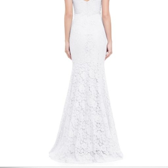 woman's Simple Elegant Lace Mermaid  prom Dresses - Picture 6 of 6